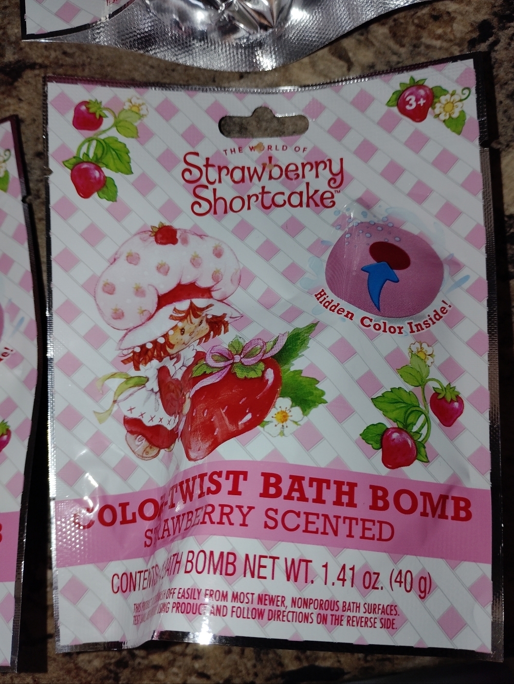 Strawberry Shortcake Color-Twist Bath Bombs - Pink & Red New $2 Each